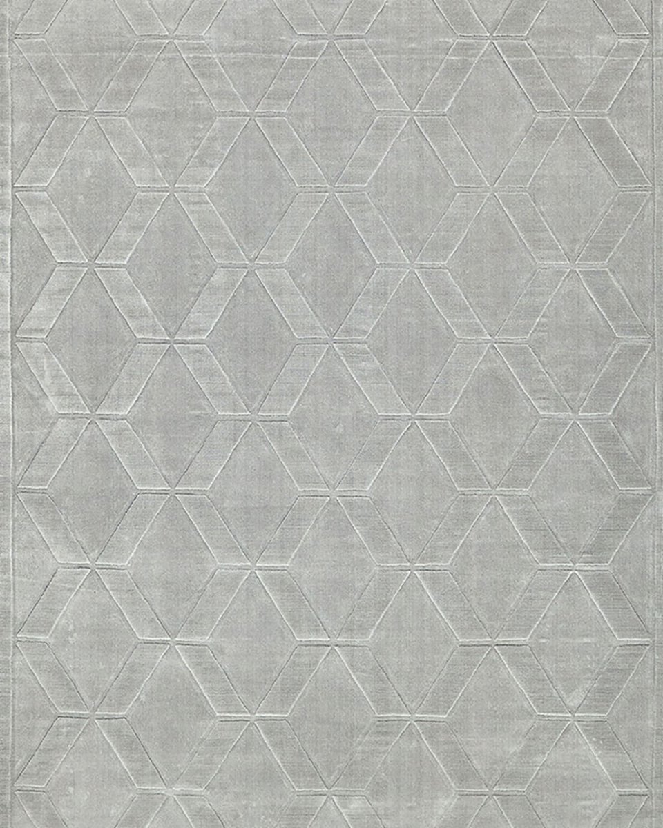 Brunello Hand-Loomed Light Silver Rug, 8' x 10'